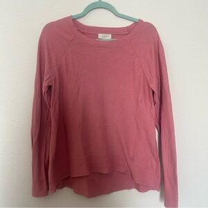LOFT Dusty Rose Long Sleeve Tee